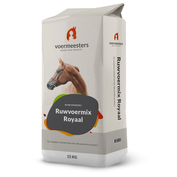 Afbeelding Voermeesters Ruwvoermix Royaal - Paardenvoer - 15 kg door Petsplace.nl