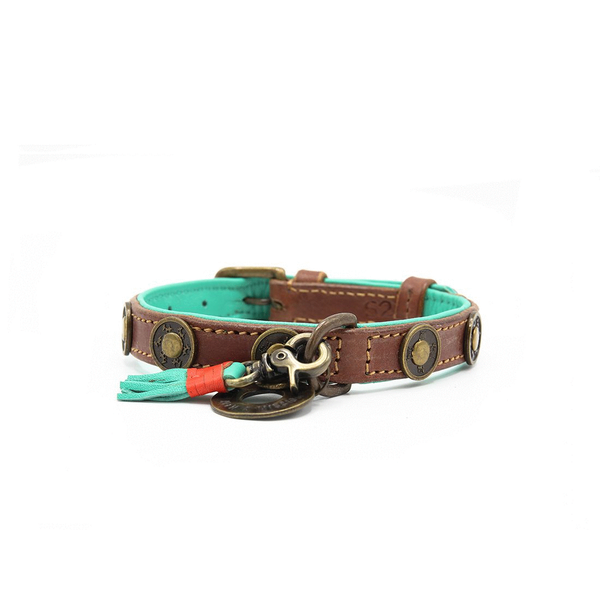 Afbeelding Dwam Halsband Urban Bruin - Hondenhalsband - 21-27x2.0 cm door Petsplace.nl