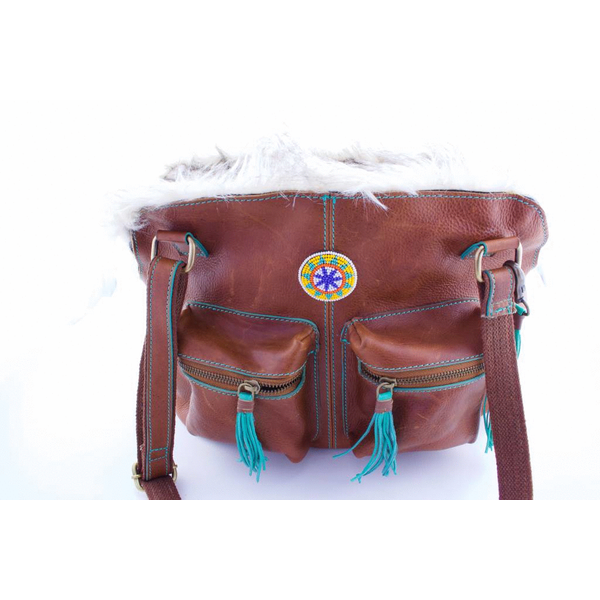 Afbeelding Dwam Hondentas Hipster Bag Blondie - Hondendraagtas - 32x20x27 cm Bruin door Petsplace.nl