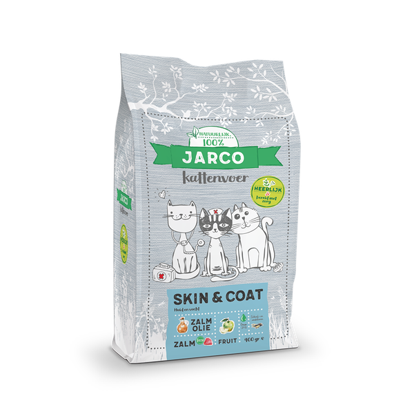 Afbeelding Jarco Premium Cat Vers Skin&Coat - Kattenvoer - Zalm Zalmolie 2 kg Zorg door Petsplace.nl