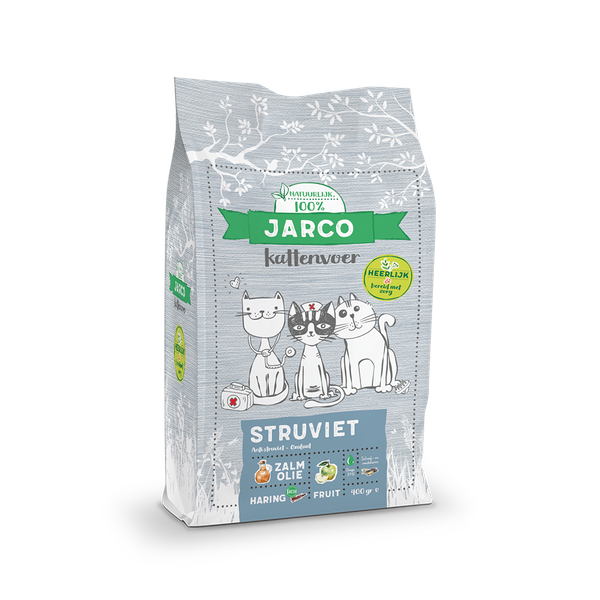 Afbeelding Jarco Natural Cat Vers Vlees Struviet - Kattenvoer - Zalm 2 kg door Petsplace.nl