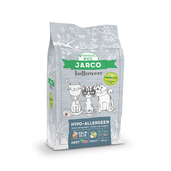 Afbeelding Jarco Natural Cat Vers Vlees Hypoallergeen - Kattenvoer - Hert 2 kg door Petsplace.nl
