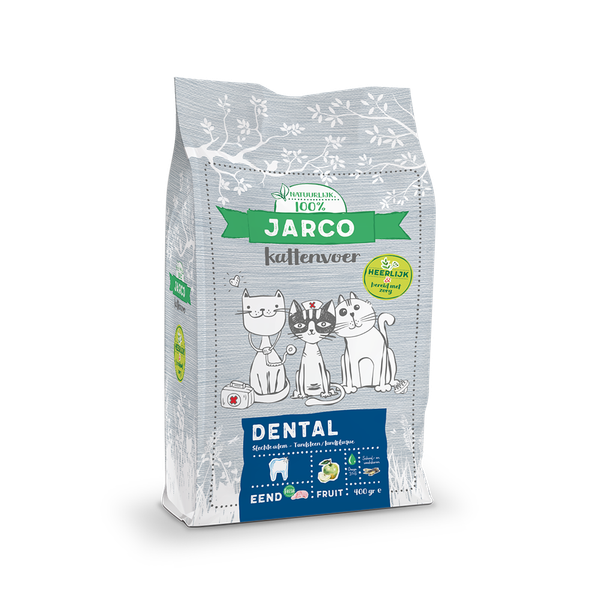 Jarco Natural Cat Vers Vlees Dental Kattenvoer Eend 2 kg