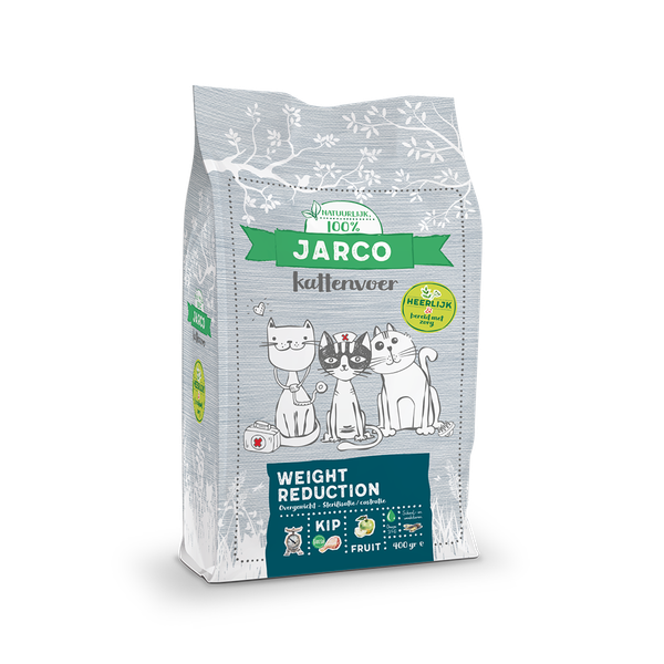 Afbeelding Jarco Natural Cat Vers Vlees Weight Reduction - Kattenvoer - Kip 2 kg door Petsplace.nl
