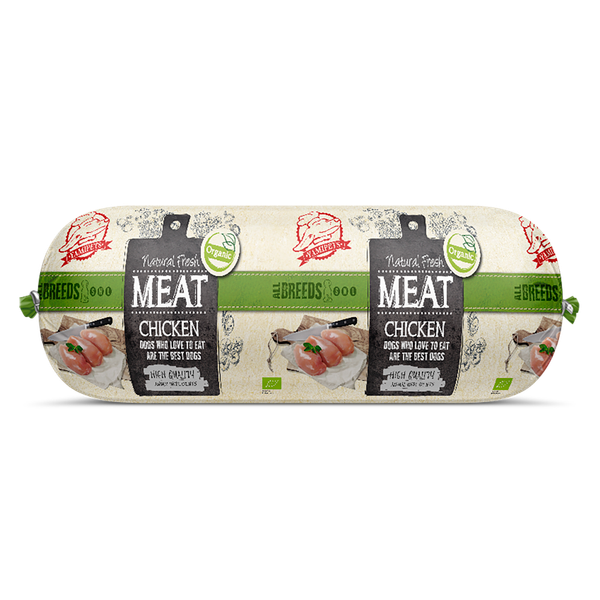 Afbeelding Natural Fresh Meat Worst - Hondenvoer - Kip 600 g S-M-L door Petsplace.nl