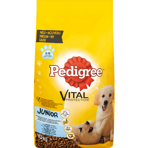 Pedigree Junior Kip met Rijst hondenvoer 10 kg