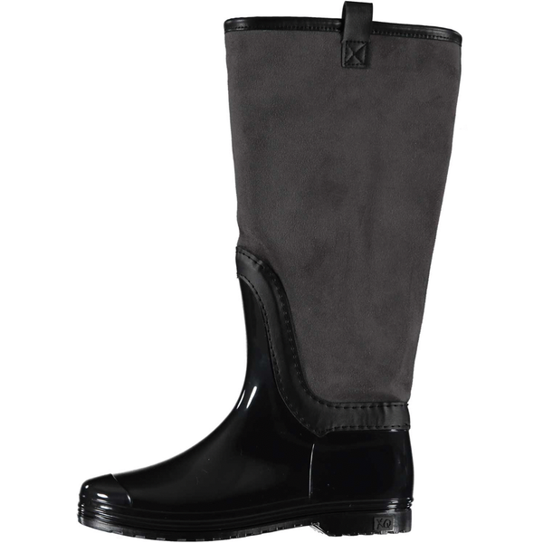 Afbeelding Xqboots Dames Regenlaars Zwart&Grijs - Laarzen - 37 door Petsplace.nl