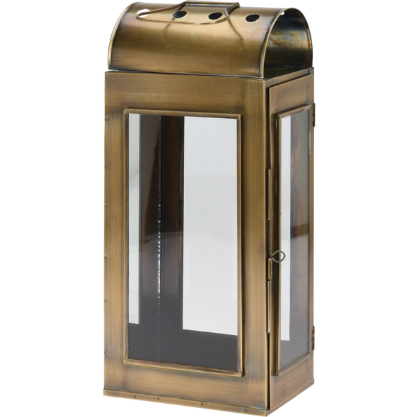 Afbeelding Homestyle Lantaarn - Verlichting - 18x12x40 cm Brons door Petsplace.nl