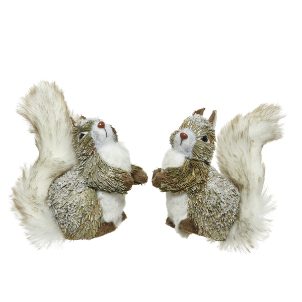 Afbeelding Decoris Eekhoorn Decoratie Figuur - Decoratie - 6x10x12 cm Bruin door Petsplace.nl