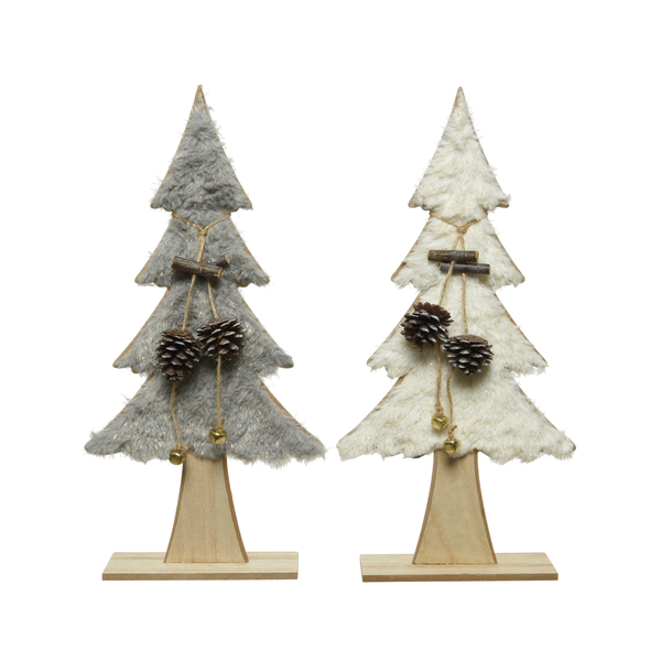 Afbeelding Decoris Boom Figuur - Kerstboom - 6x20x40 cm Assorti door Petsplace.nl