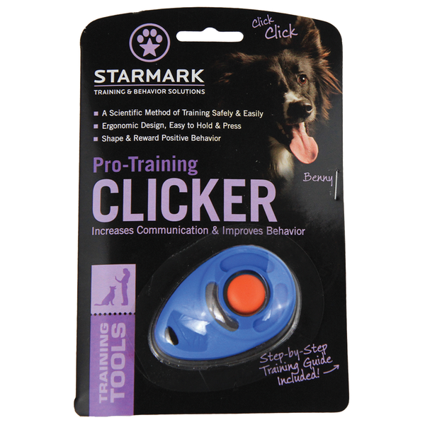 Afbeelding Starmark Clicker Trainer - Hondenopvoeding - Blauw door Petsplace.nl