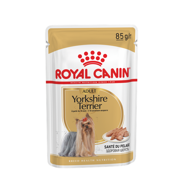 Afbeelding Royal Canin Yorkshire Terrier Adult natvoer 12 zakjes door Petsplace.nl