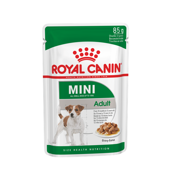 Afbeelding Royal Canin Mini Adult natvoer 12 zakjes door Petsplace.nl