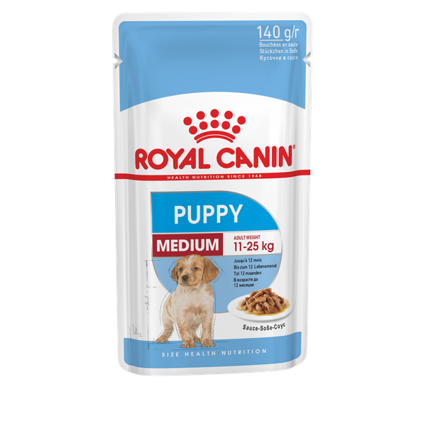 Royal Canin Medium Puppy natvoer 10 zakjes