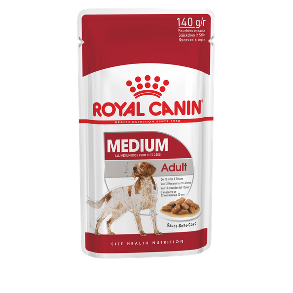 Afbeelding Royal Canin Medium Adult natvoer 10 zakjes door Petsplace.nl