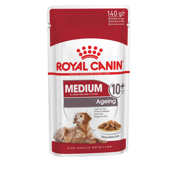 Royal Canin Medium Ageing 10+ natvoer 10 zakjes