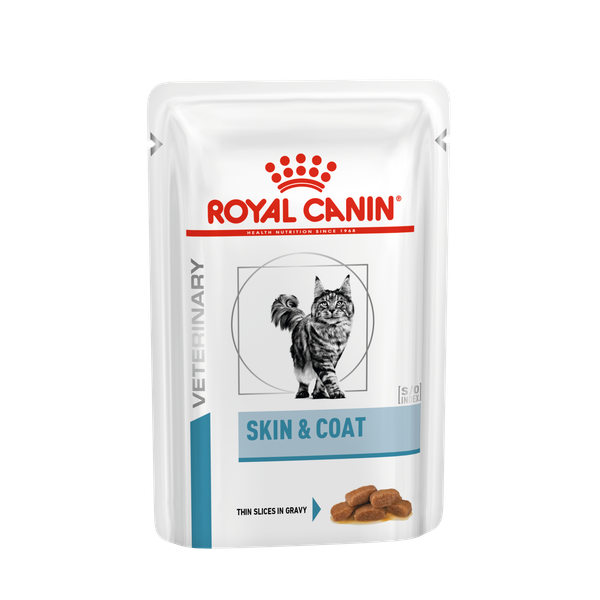Afbeelding Royal Canin Skin & Coat zakjes kattenvoer 12 zakjes door Petsplace.nl