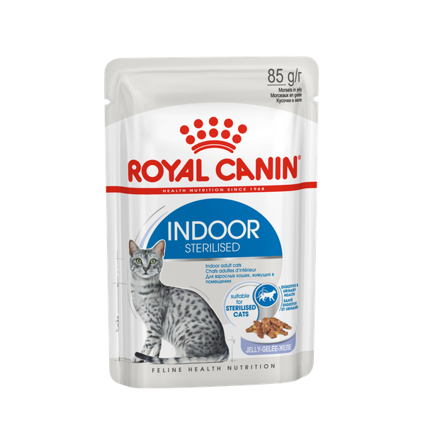 Royal Canin Sterilised Indoor in Jelly - 12 x 85 gram