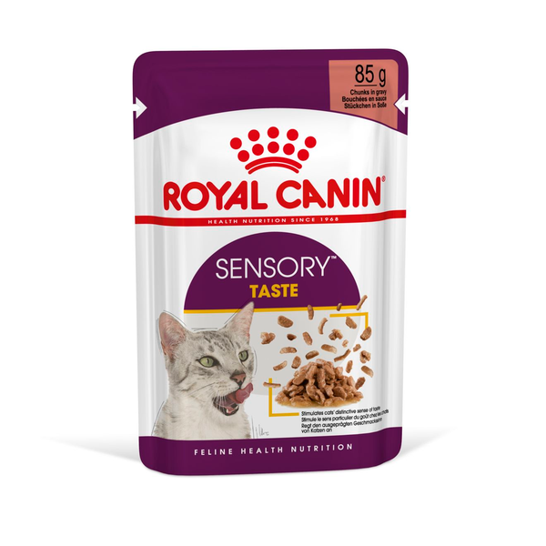 Afbeelding Royal Canin Sensory Multipack Taste - In Gravy - Kattenvoer - 12x85 g door Petsplace.nl