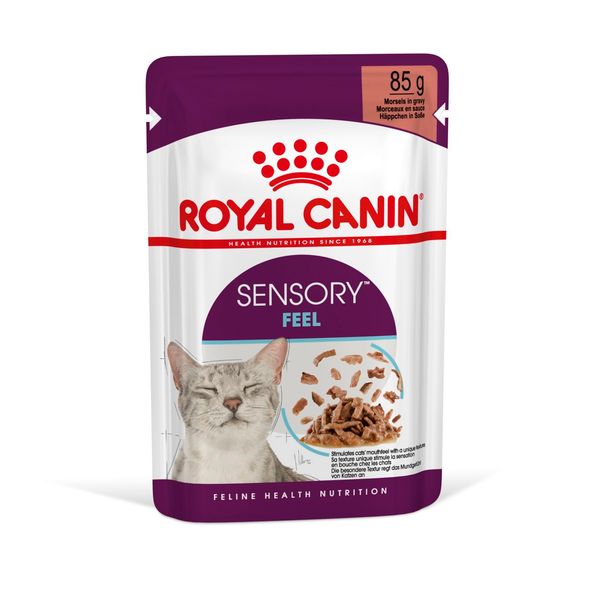 Afbeelding Royal Canin Sensory Multipack Feel - In Gravy - Kattenvoer - 12x85 g door Petsplace.nl