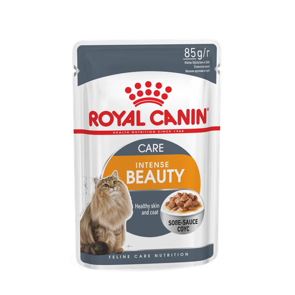 Afbeelding Royal Canin Pouch Intense Beauty kattenvoer In Saus door Petsplace.nl