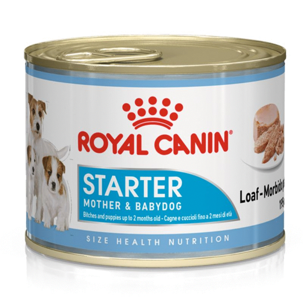 Royal Canin Starter Mousse Mother & Babydog 195 gr blik hond 1 tray (12 blikken)
