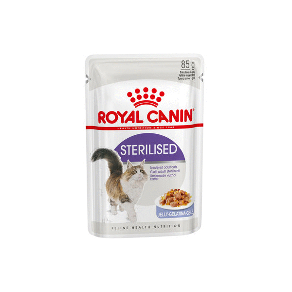 Royal Canin Pouch Sterilised kattenvoer In Gelei